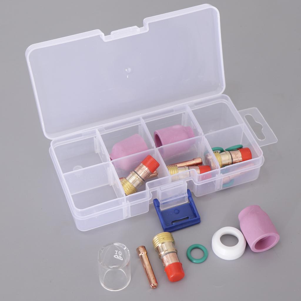 17pcs Welding Torch Cup Gas Kit Parts