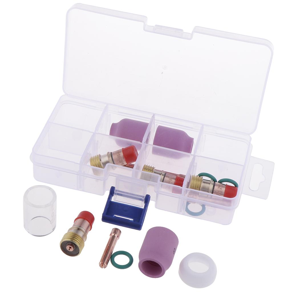 17pcs Welding Torch Cup Gas Kit Parts