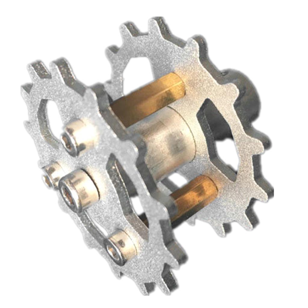 TWS-03 Metal Crawler Driving Wheel with Coupler for Tank Car Chassis Silver