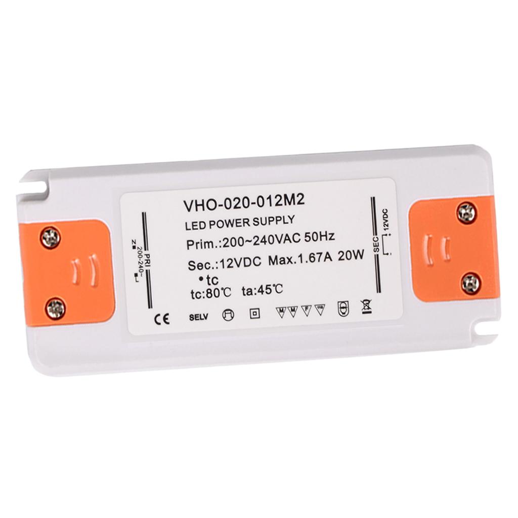 20W 1670MA 12V Slim LED Driver Transformer Power Supply
