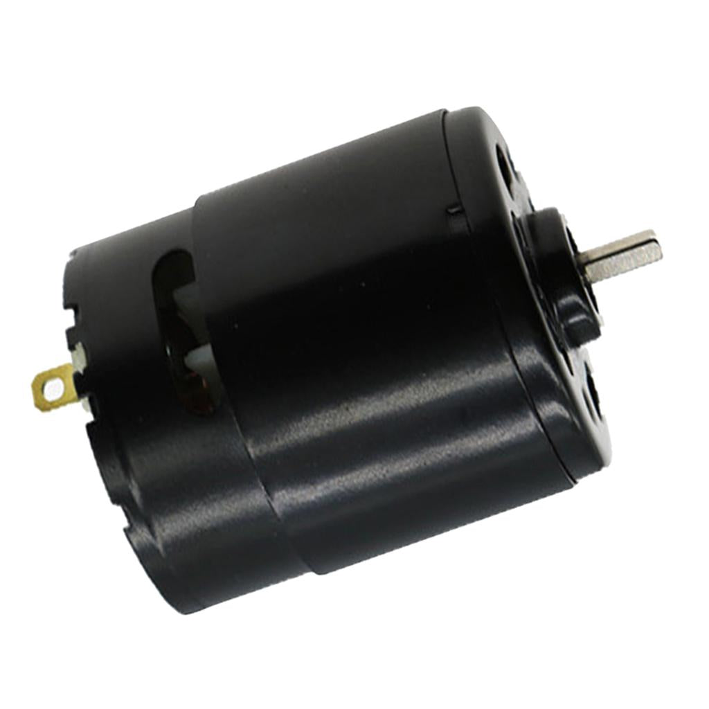DC 550 Motors Ball Bearing High Speed Large Torques Gear Motor 12-24V Black A