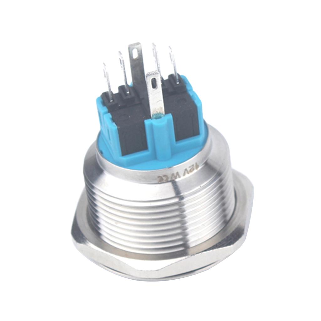 25mm 12V Reset Ring Stainless Steel LED Light Flat Head