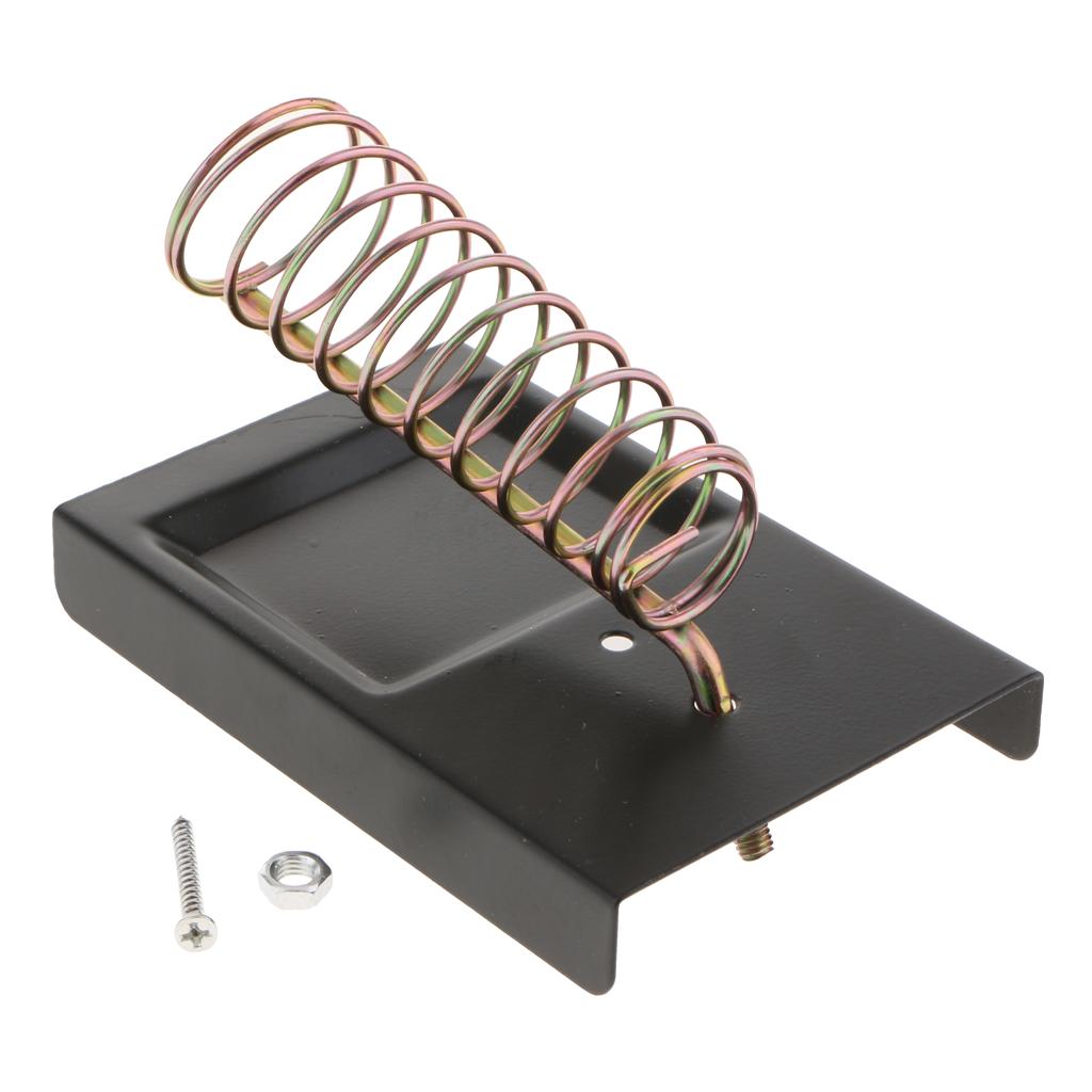 Circular Metal Soldering Solder Iron Support Stand Holder Bracket with Base