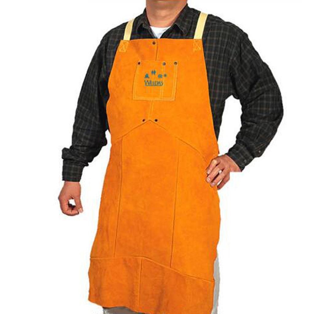 Cowhide Leather Wear-resistant High Temperature Leather Apron Welding Apron