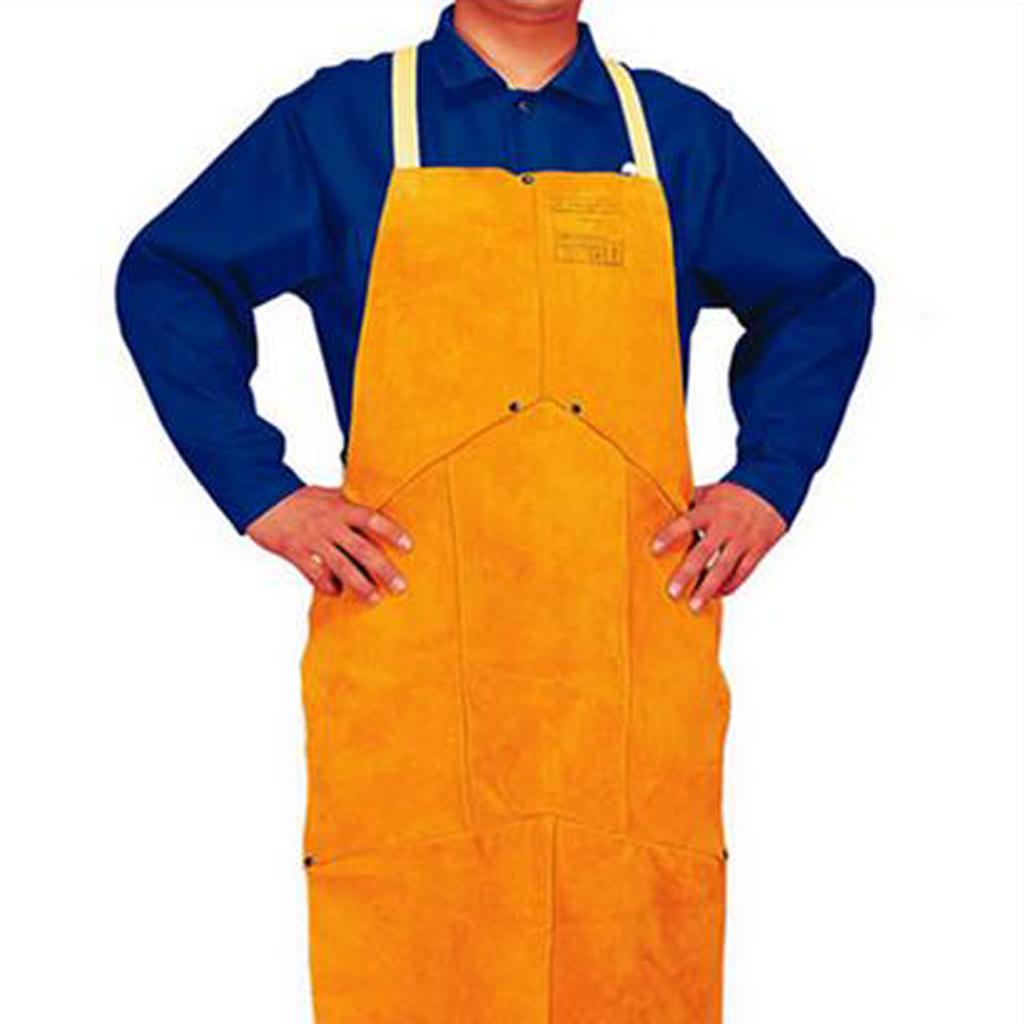 Cowhide Leather Wear-resistant High Temperature Leather Apron Welding Apron