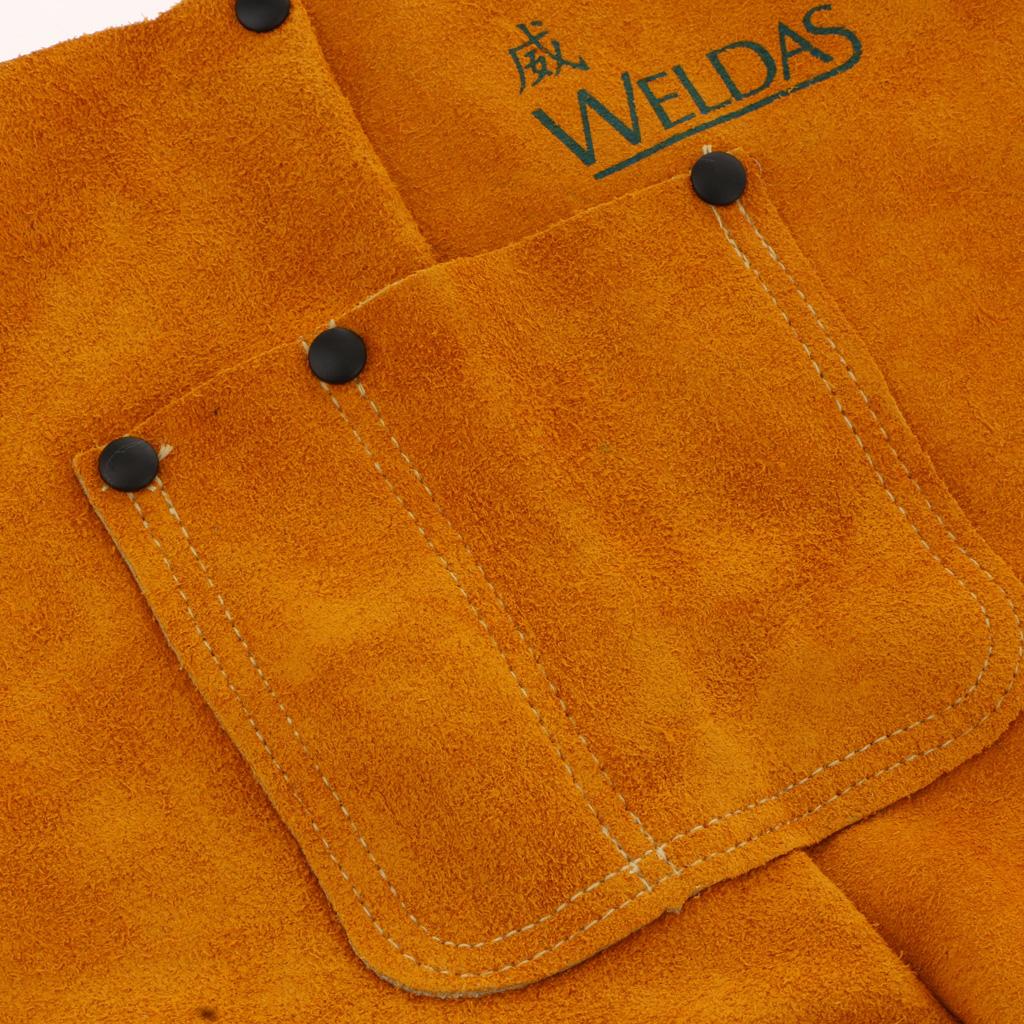 Cowhide Leather Wear-resistant High Temperature Leather Apron Welding Apron