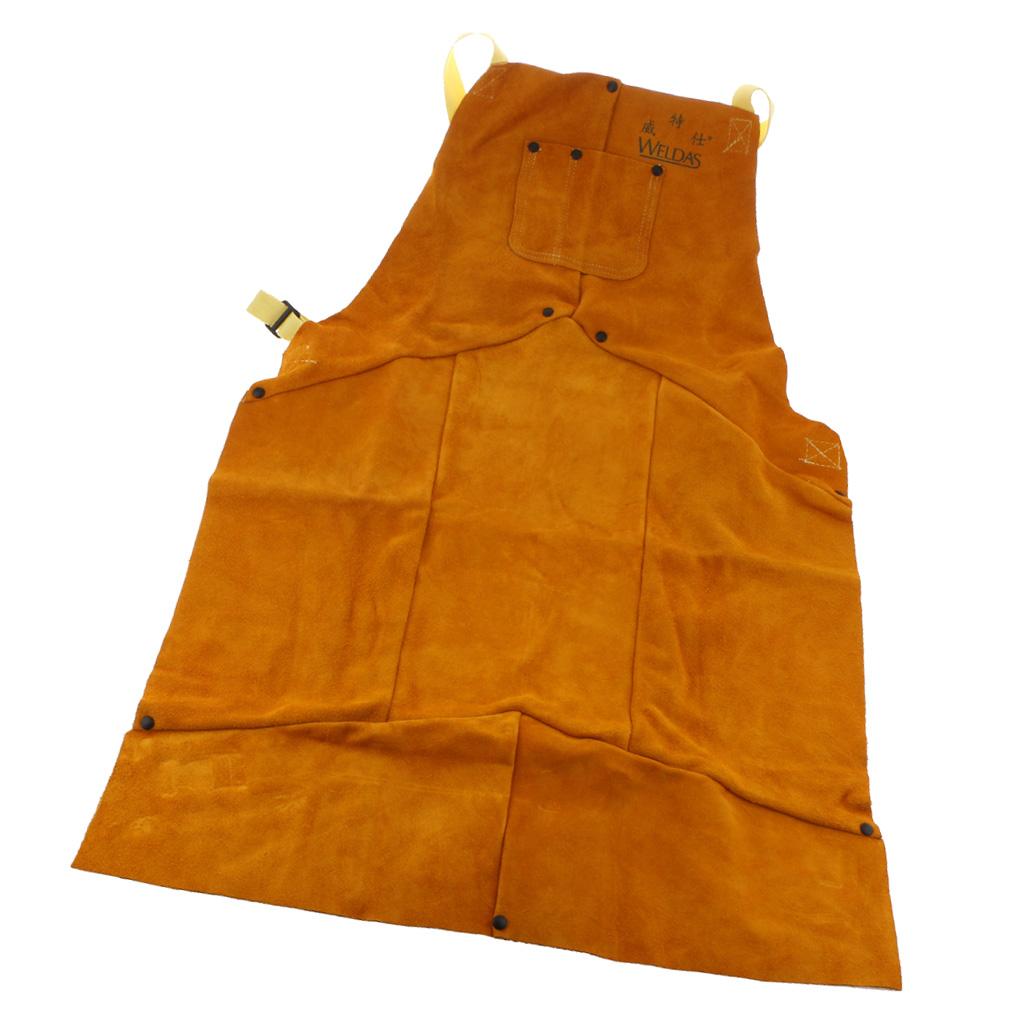 Cowhide Leather Wear-resistant High Temperature Leather Apron Welding Apron