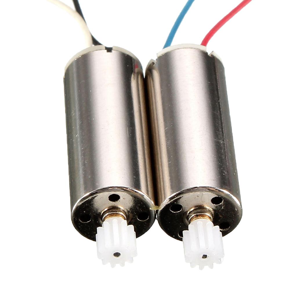 2pcs CW CCW Brushed Motor Set Clockwise and Anti-Clockwise Motors With Gear