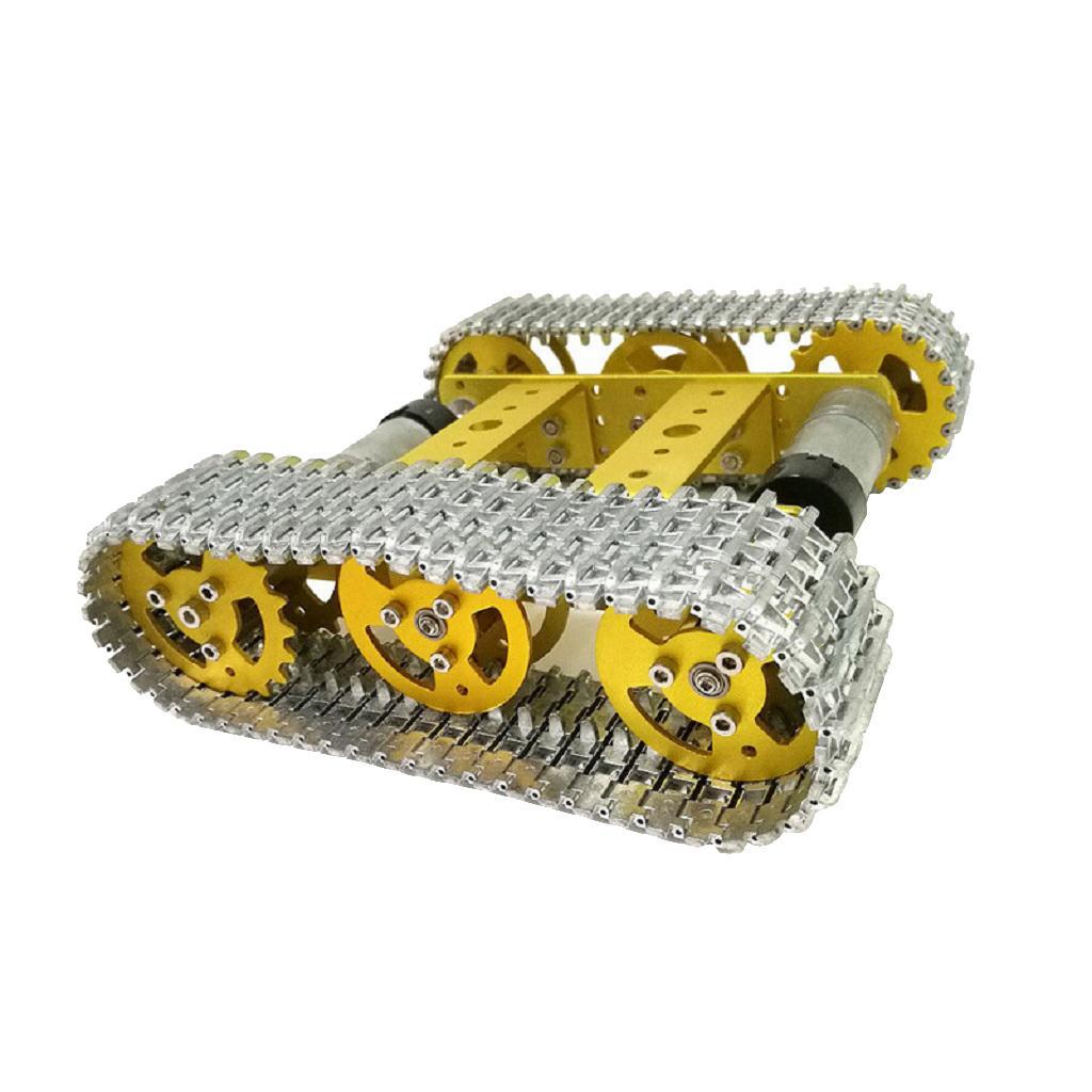 Metal Tracked Robot Smart Car Platform Chassis 12V for Robot Project