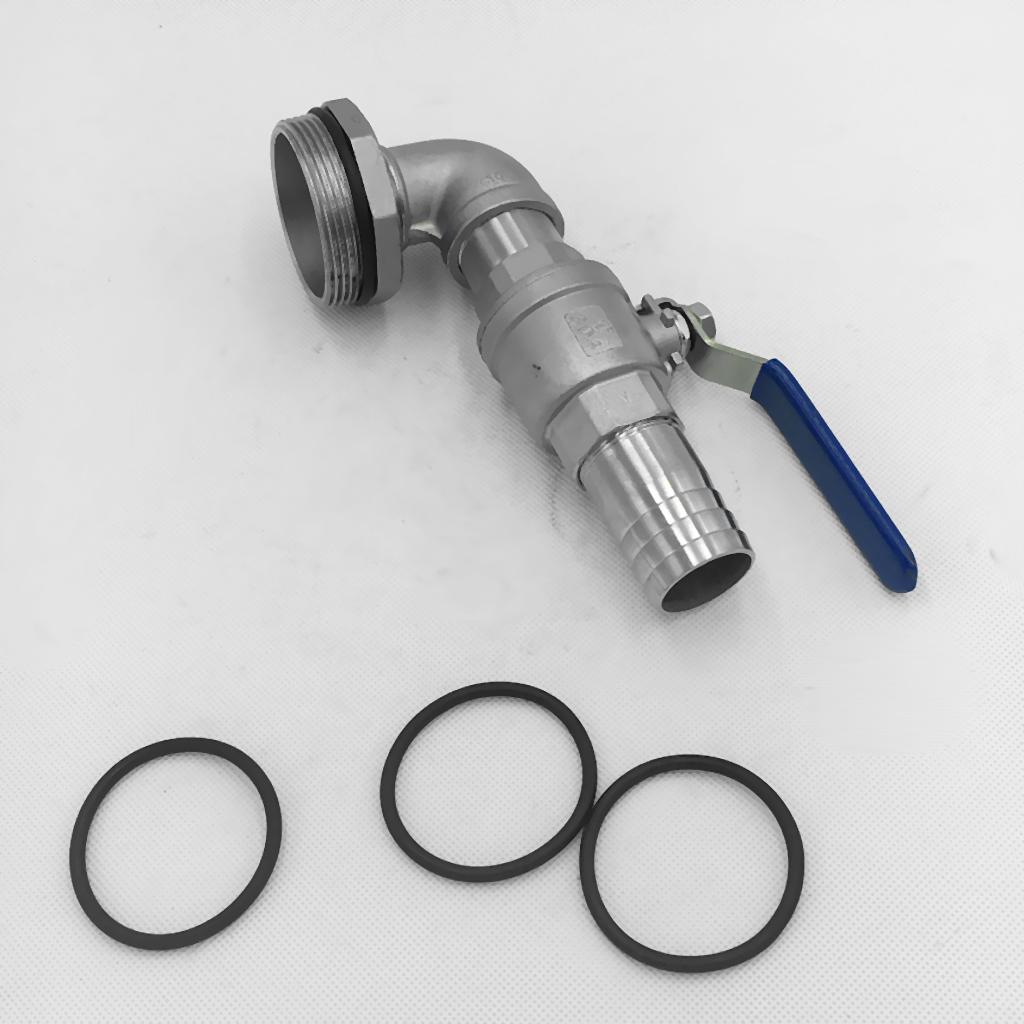 Drum Barrel Spigot Faucet Taps 90 Degree DN50 (2inch) Connection 32mm