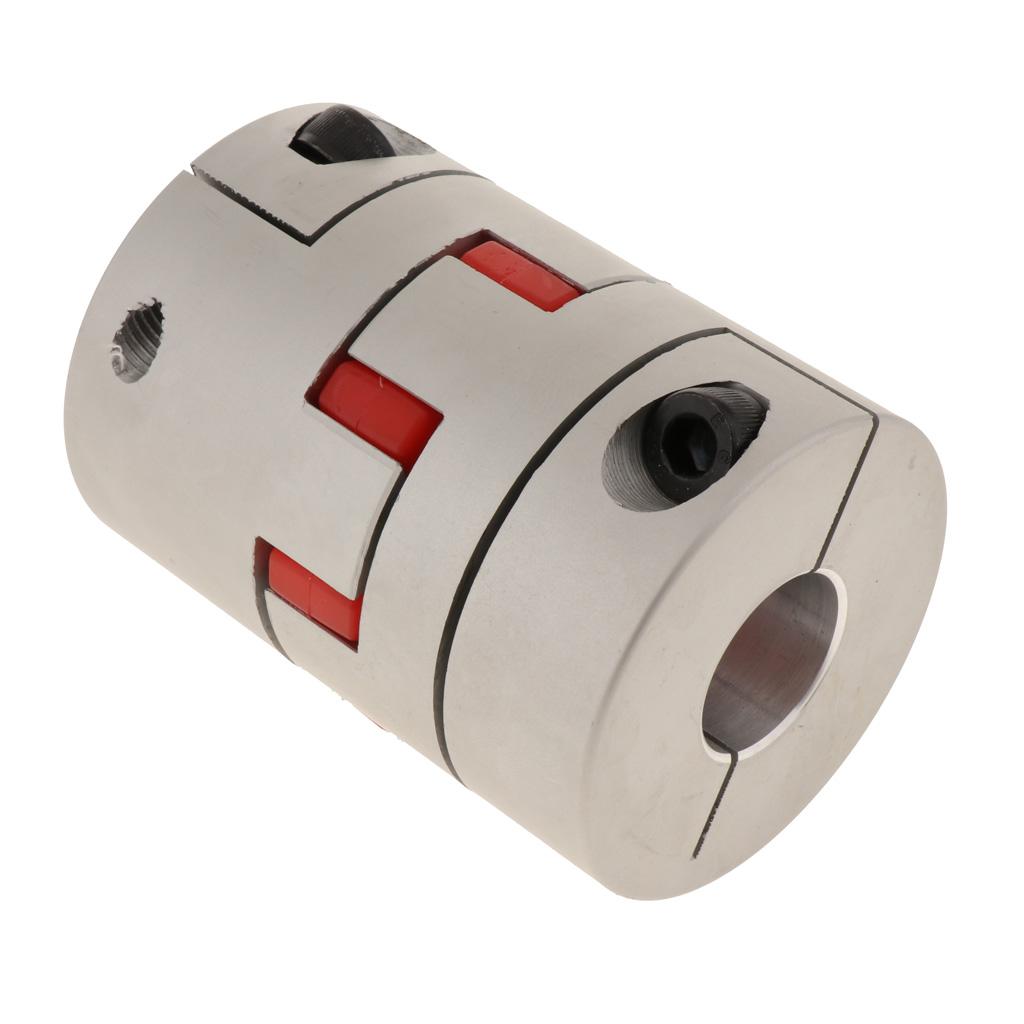 CNC Flexible Jaw Spider Plum Coupling Shaft Coupler D 64mm L90mm