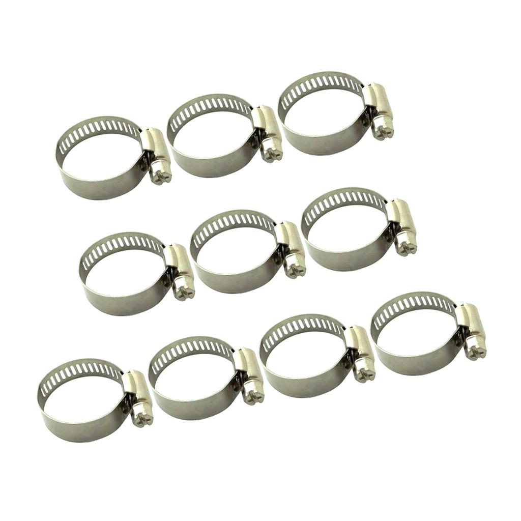 10pc Tube Clamp Homebrew Fit Tube O.D Handle Clamp Stainless Steel Hose 22-32mm
