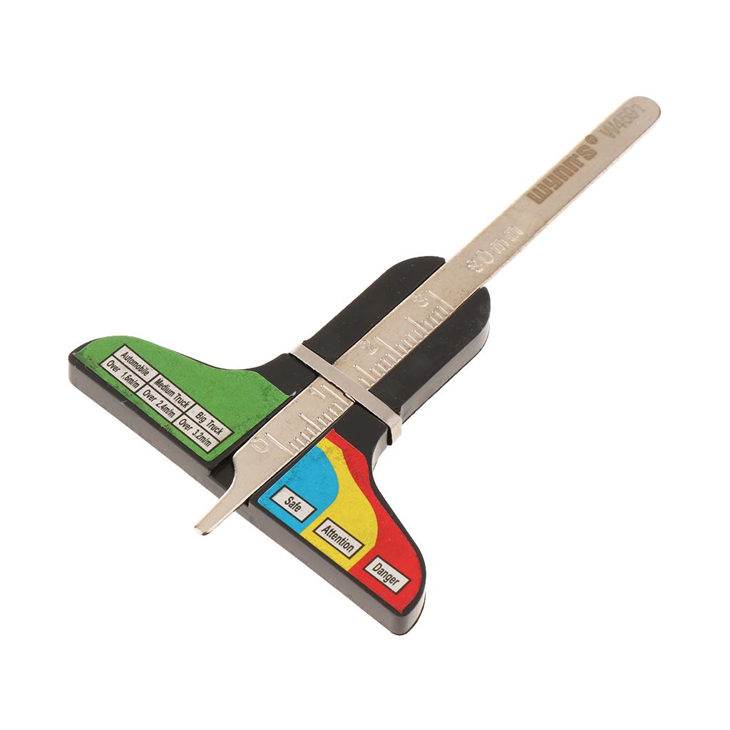 Stainless Steel Industrial Grade Tire Monitor Ruler Tire Depth Test Gauge