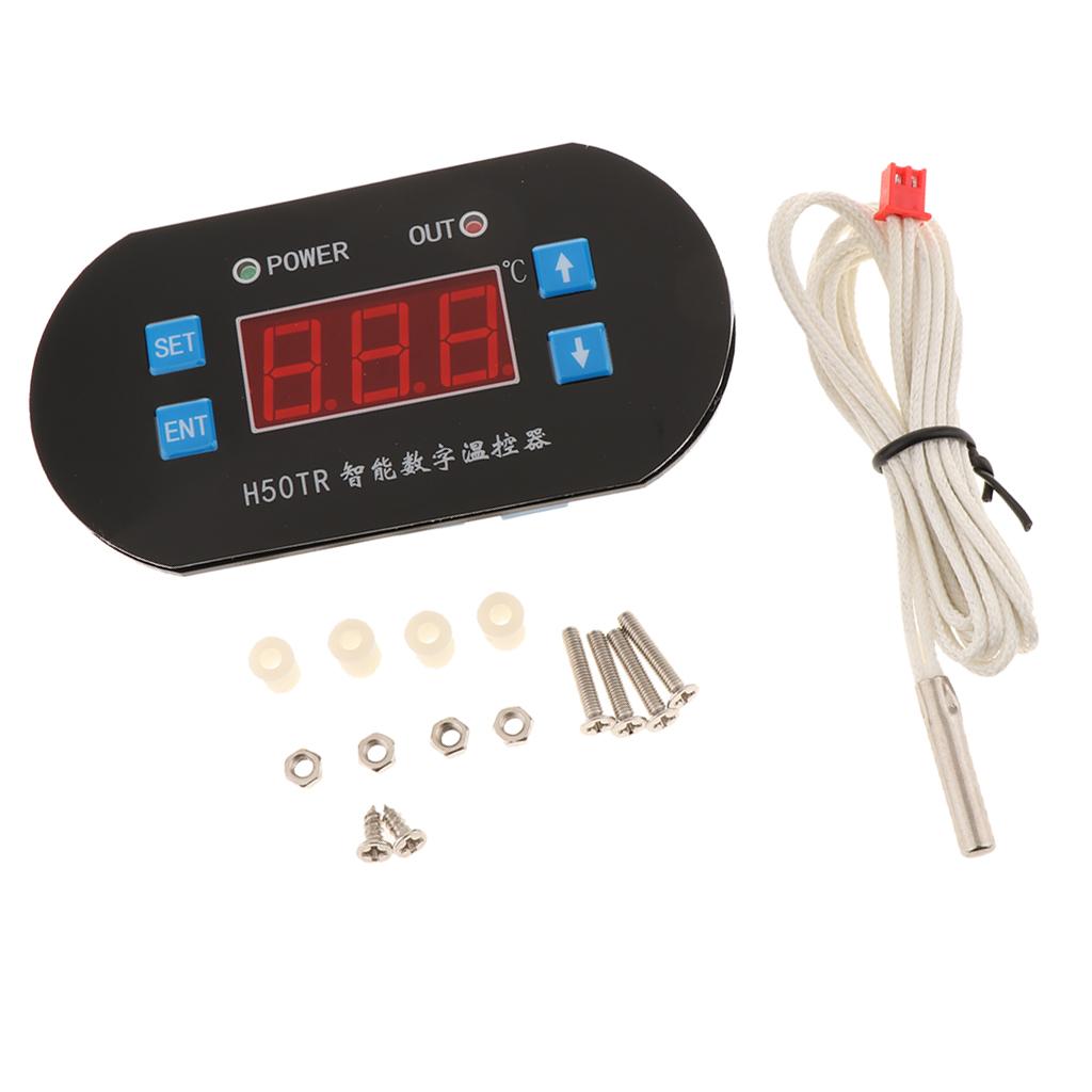 Digital LCD Temperature Controller Heating Cooling Thermostat DC24V Red