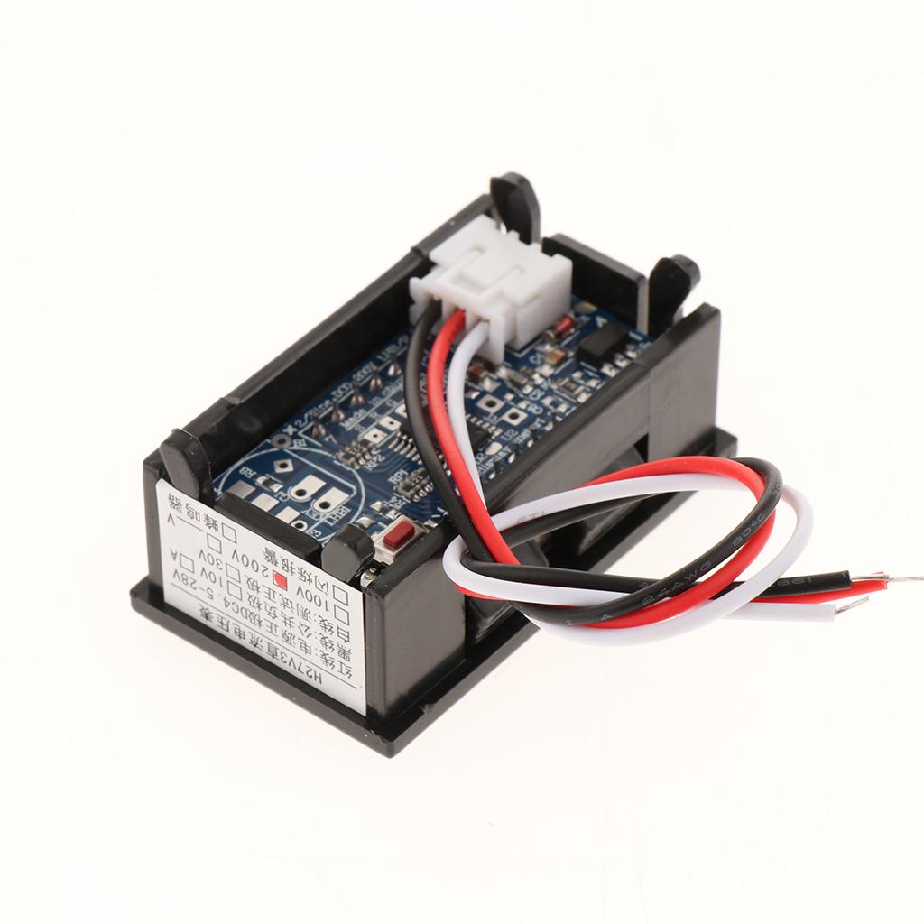 H27 LED Digital Voltage Meter Super 100V Voltmeter LCD Voltage Meter Red