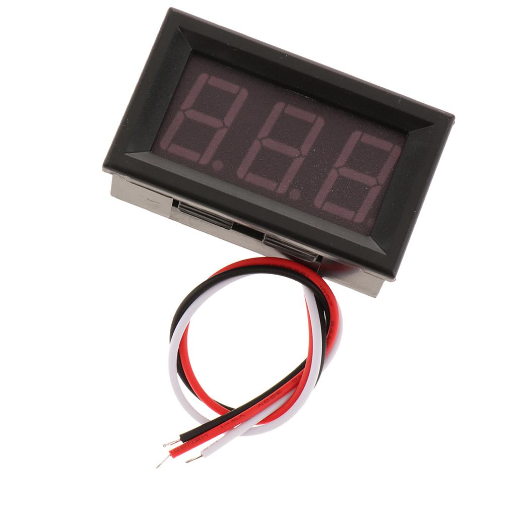 H27 LED Digital Voltage Meter Super 100V Voltmeter LCD Voltage Meter Red
