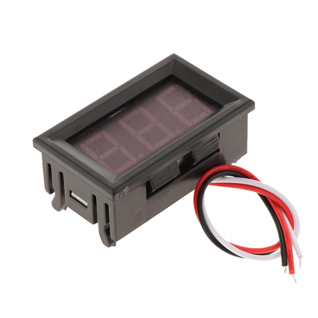 H27 LED Digital Voltage Meter Super 100V Voltmeter LCD Voltage Meter Red