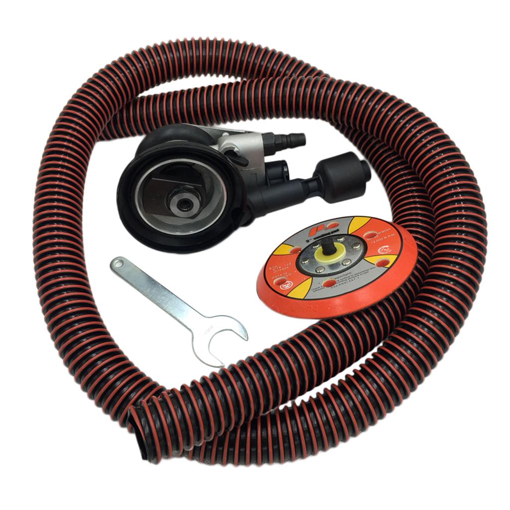 Air Random Orbital Palm Sander with Pad Dual Action Pneumatic 5-inch 6-hole Standard