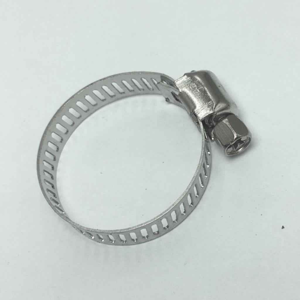 SS Hose Clamp Adjust Fuel Line Pipe Worm Gear Clip Clamp Fasterner 19-29mm