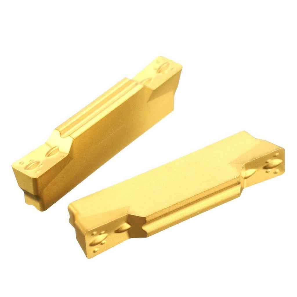 10pcs MGMN300-M Width Carbide Inserts for MGEHR/MGIVR Grooving Cut-Off Tool