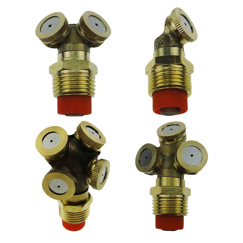 Brass Misting Water Spray Nozzles Atomization with Filter Cooling System