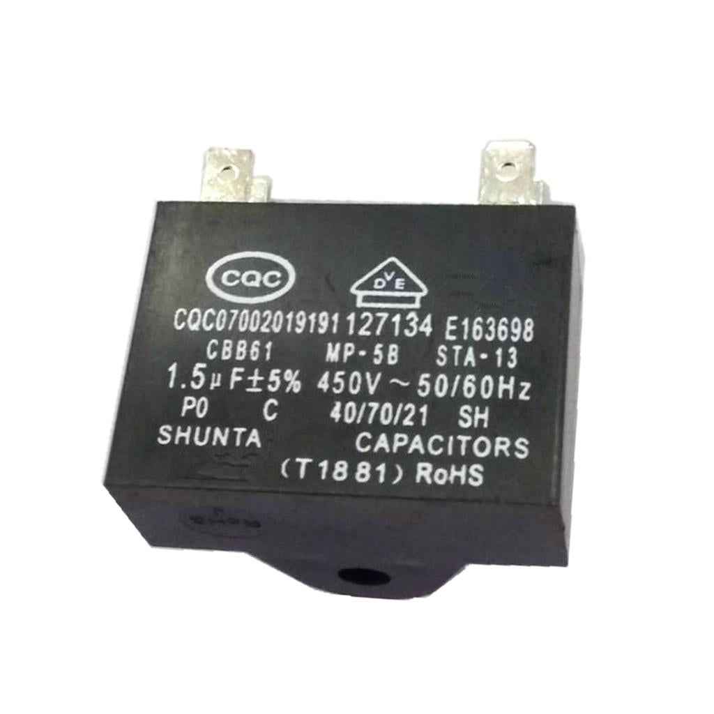 Universal 450V 1.5UF Motor Run Capacitor Compressor for Household Appliances