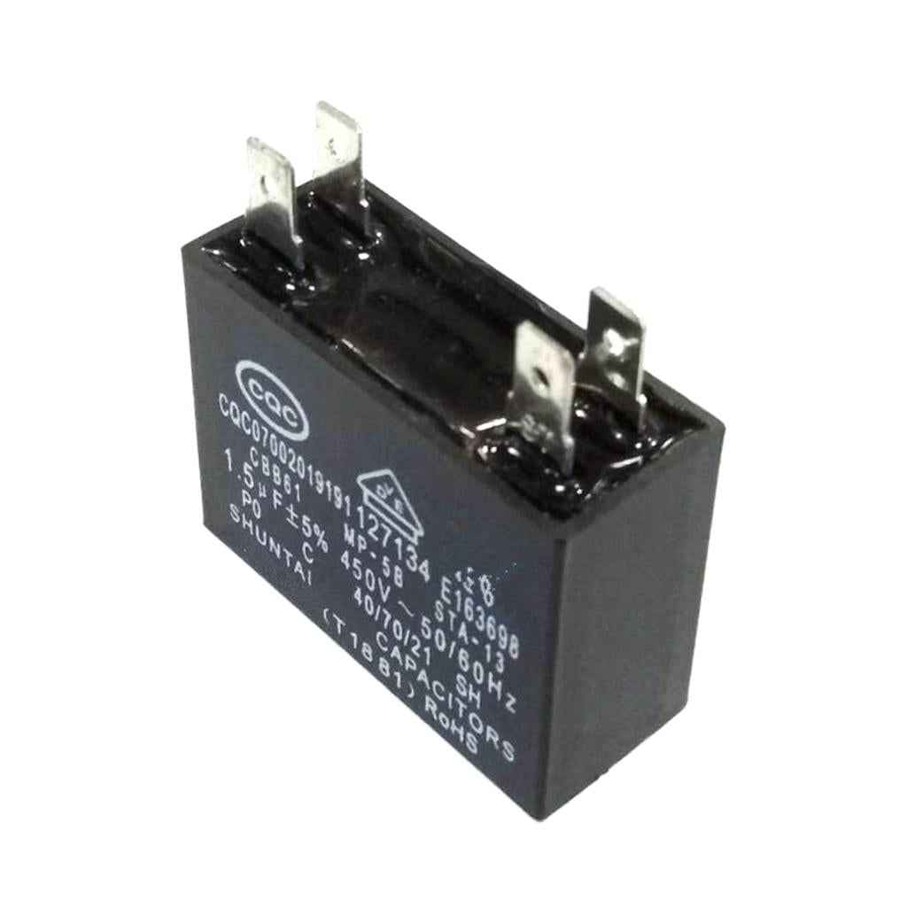 Universal 450V 1.5UF Motor Run Capacitor Compressor for Household Appliances