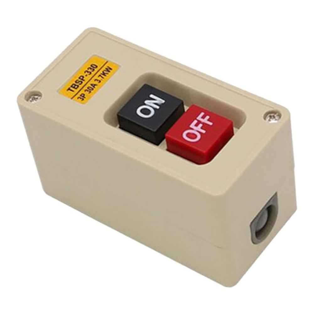 TBSP-330 3 Phase 3.7Kw 30A Power Push Button Switch Station ON/OFF Lock Tend