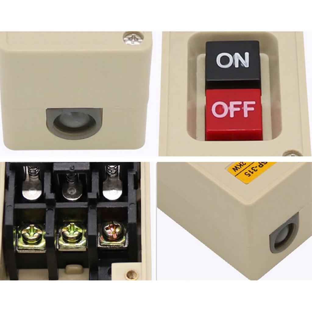 TBSP-330 3 Phase 3.7Kw 30A Power Push Button Switch Station ON/OFF Lock Tend