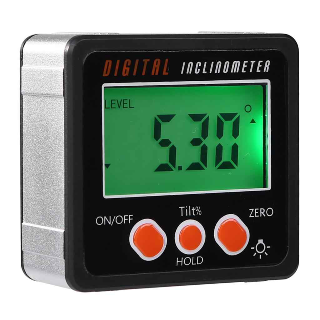 LED Digital Inclinometer Level Box Gauge Angle Meter Finder Protractor Black