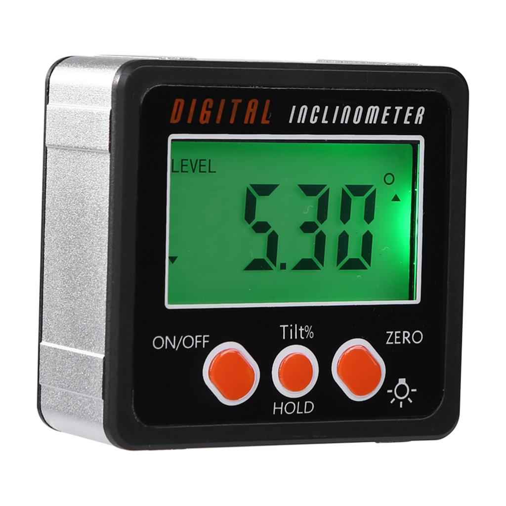 LED Digital Inclinometer Level Box Gauge Angle Meter Finder Protractor Black
