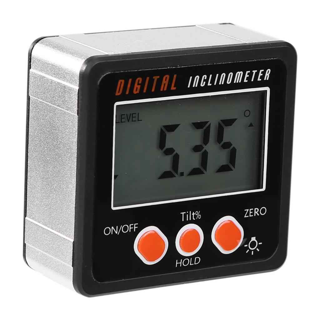 LED Digital Inclinometer Level Box Gauge Angle Meter Finder Protractor Black