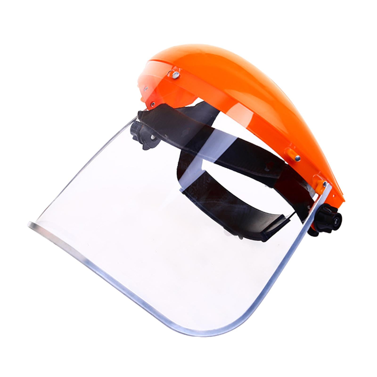 Anti Fog Face Shield Clear Work Guard Welding Headgear for Men and Women orange