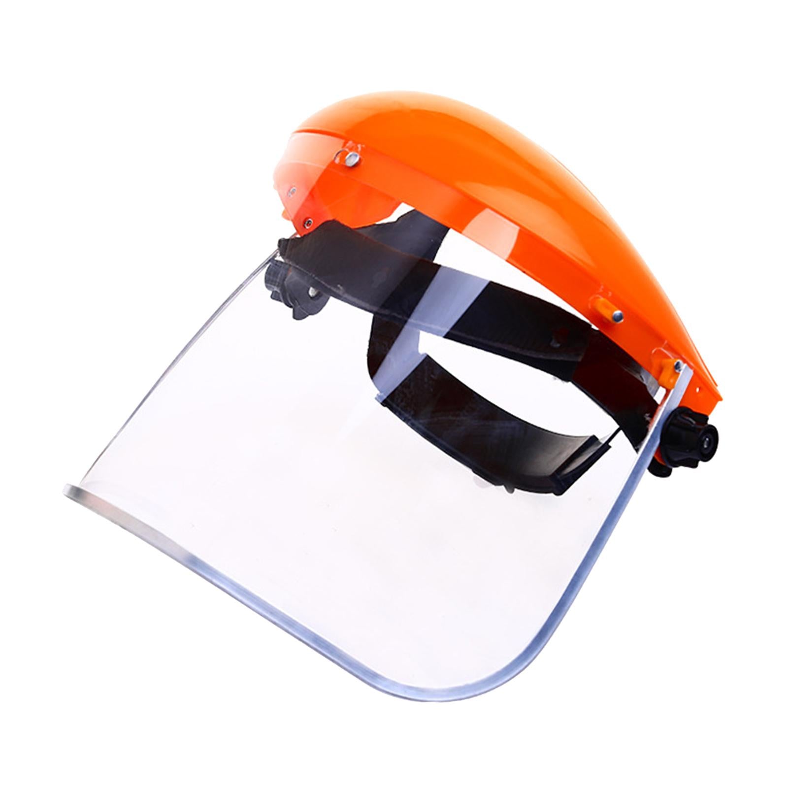 Anti Fog Face Shield Clear Work Guard Welding Headgear for Men and Women orange