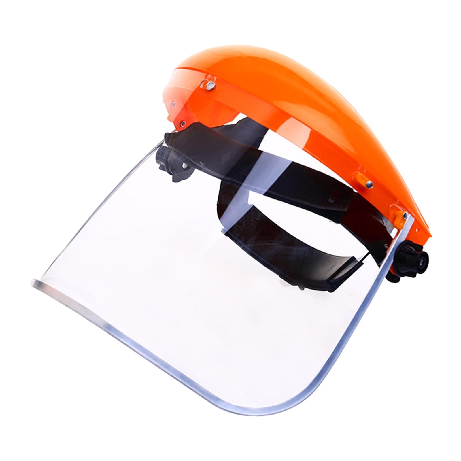Anti Fog Face Shield Clear Work Guard Welding Headgear for Men and Women orange