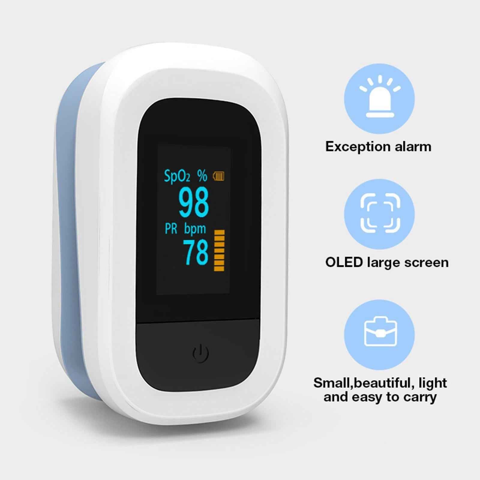 Digital Finger Oximeter Finger Clip Saturation Meter with Lanyard Home Tools