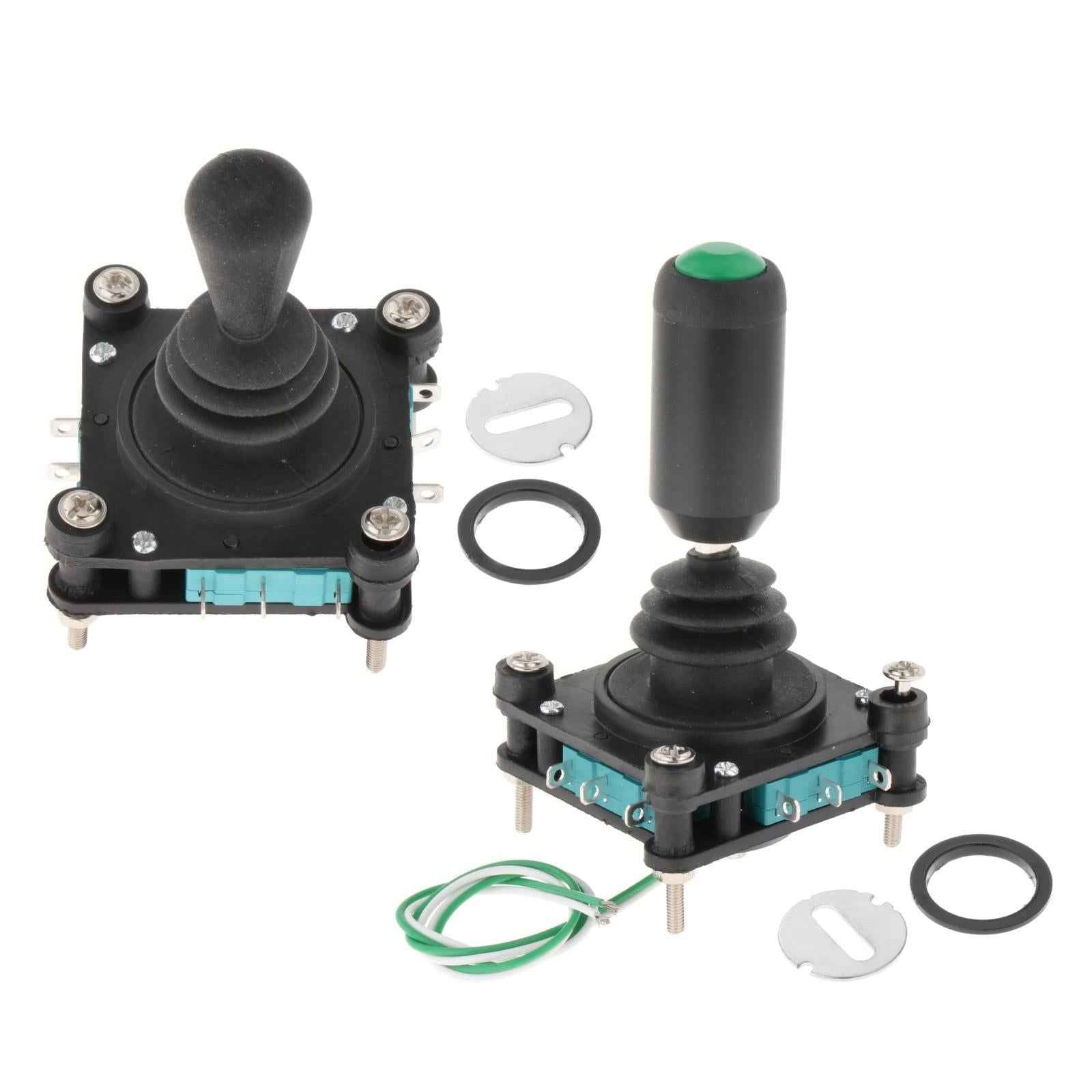 240V 5A 4NO 4NC Momentary 2.5mm Fixing Thread Joystick Switch CV4-YQ-04R2G