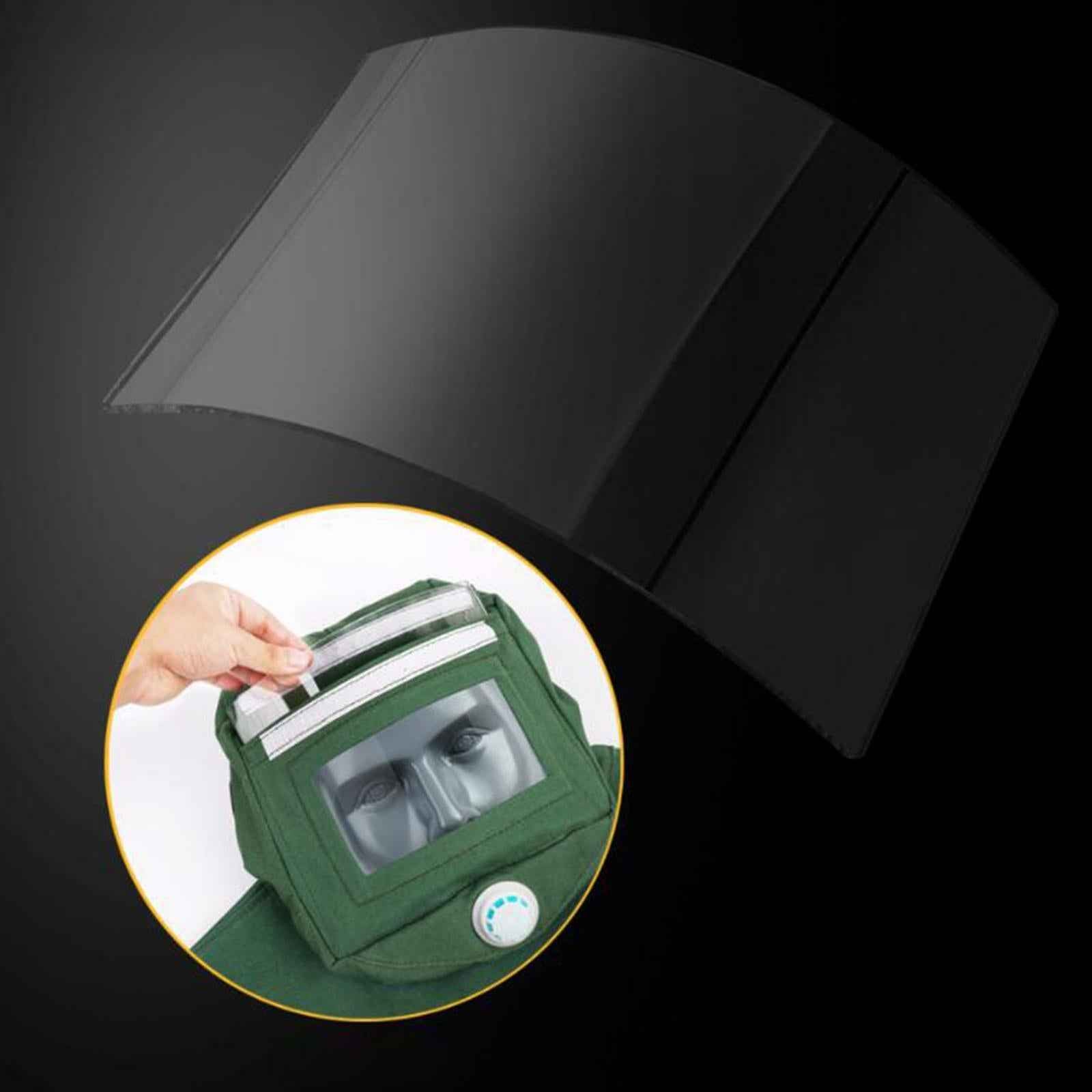 Sandblasting Hood Breathable Face Protective Helmet Sand Blasting Hood Cap Glass Lens