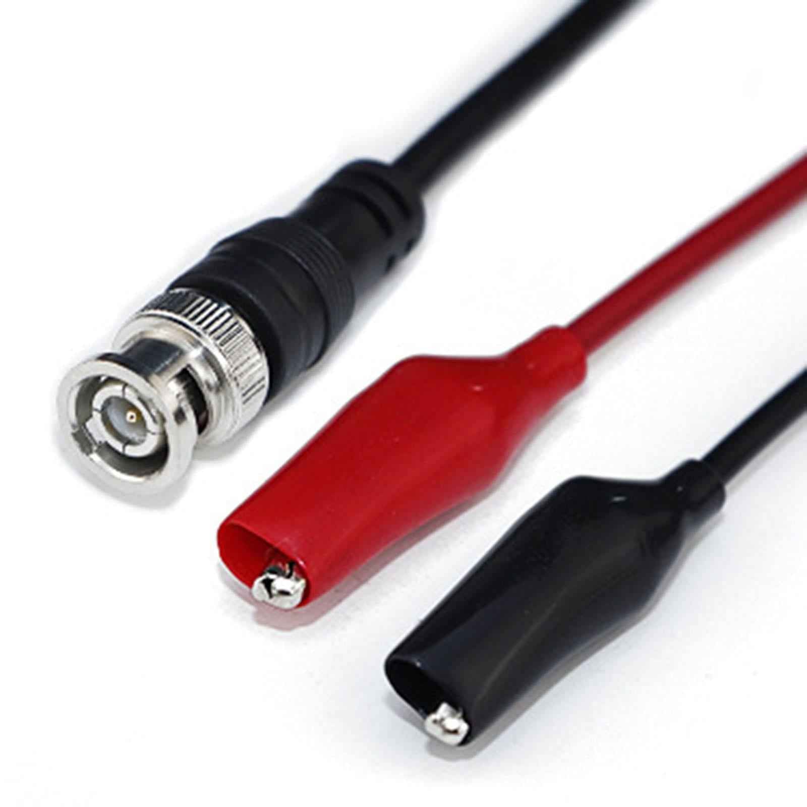 Oscilloscope Probe Leads Wire BNC Q9 to Double Alligator Clip Test Cable Length 50cm