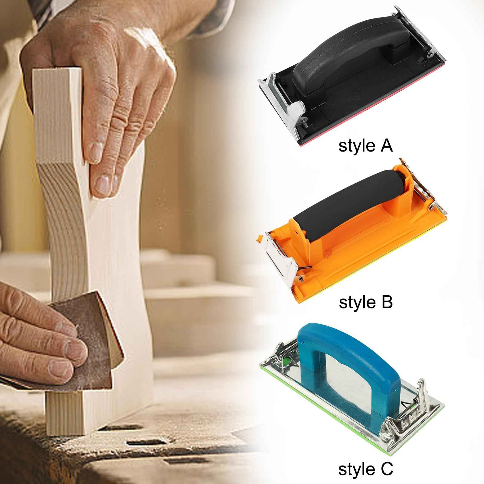 Hand Sander with Handle Floor Glass Metal Sanding Ergonomic Sandpaper Holder