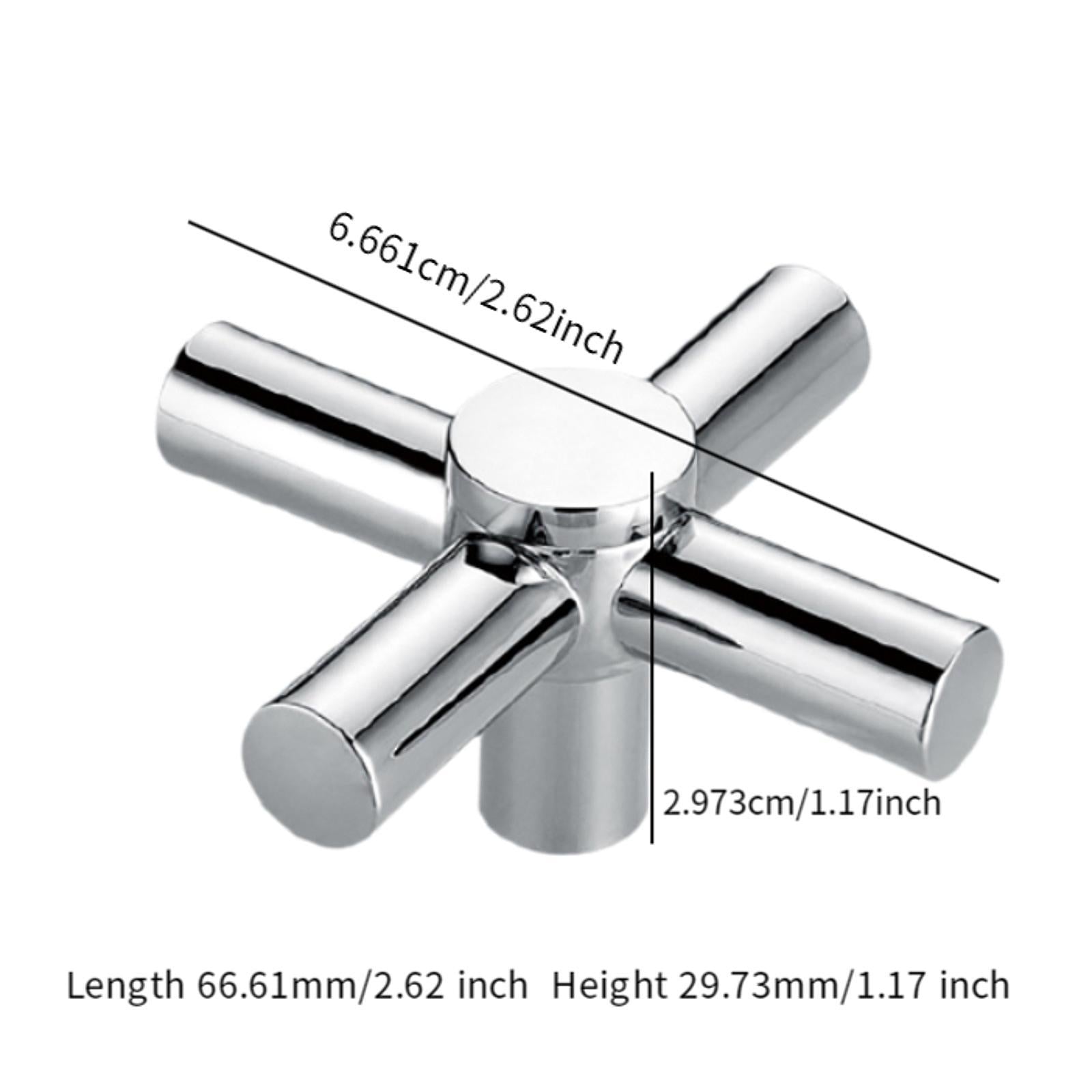 2xFaucet Handle Replaces Universal Faucet Knob for Bathtub Bathroom Shower