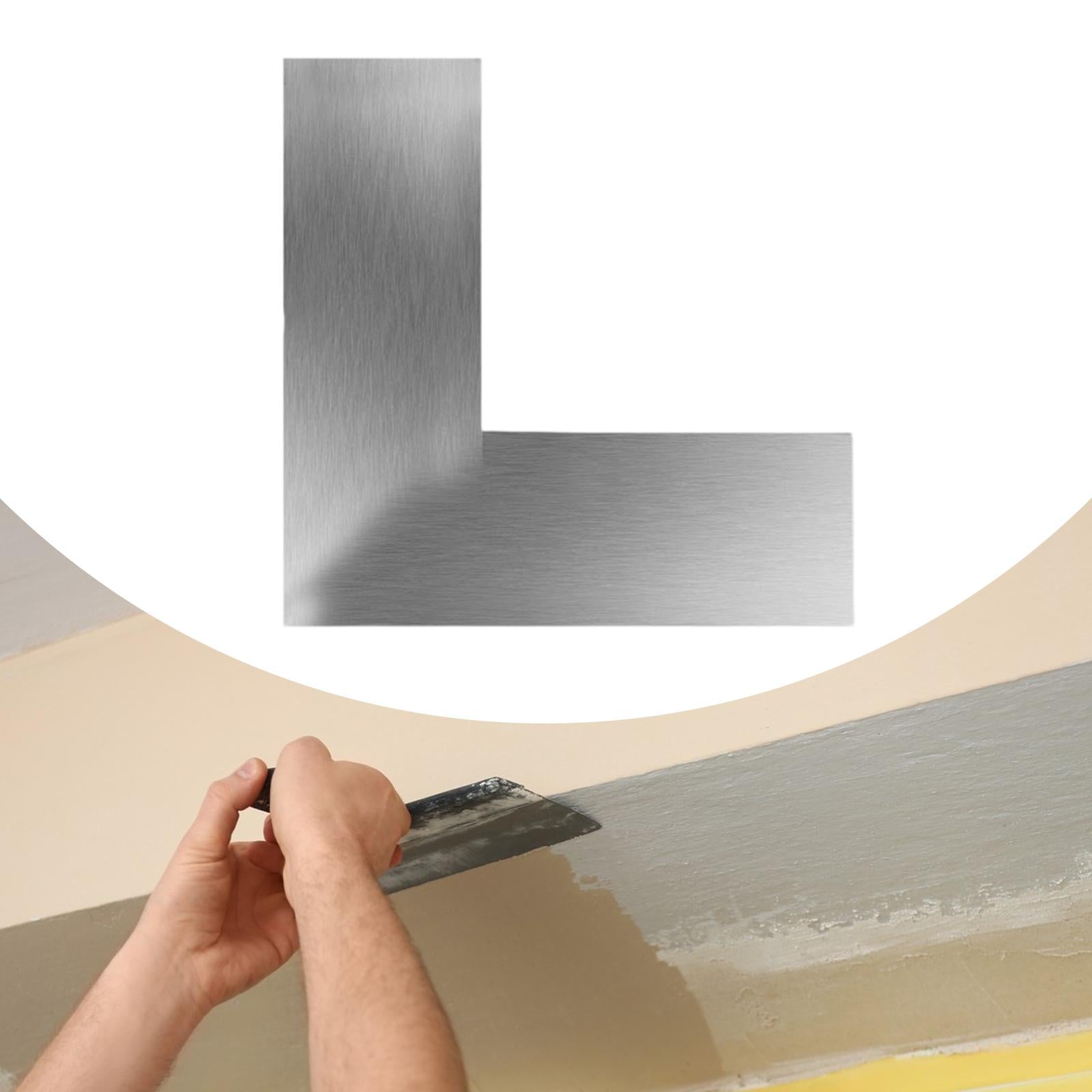 90° Outside and Inside Corner Trowel Compact for Plasterboard Concrete Edger 30x30cm