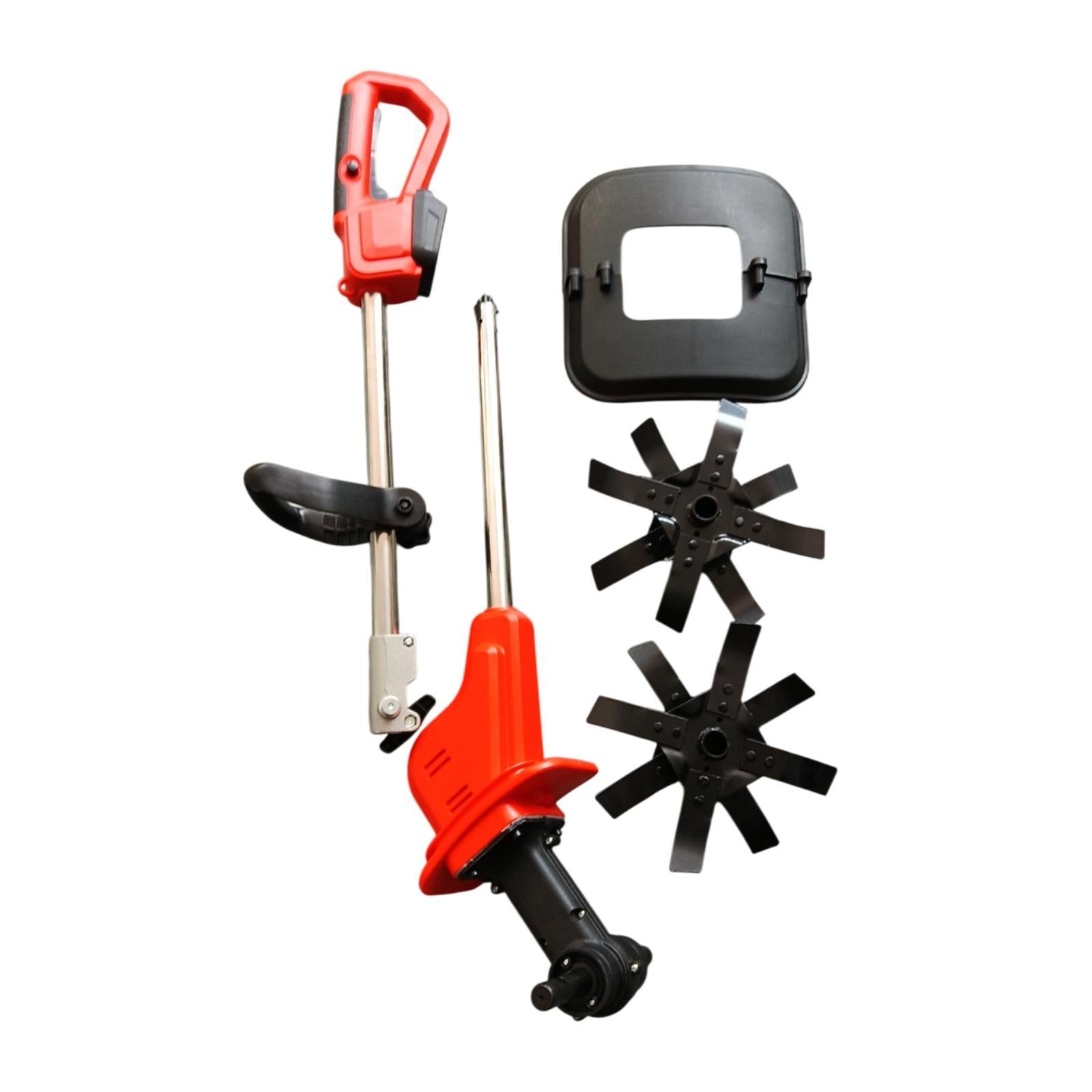 Cordless Electric Tiller Heavy Duty for Groundbreaking Tending Smooth Ground