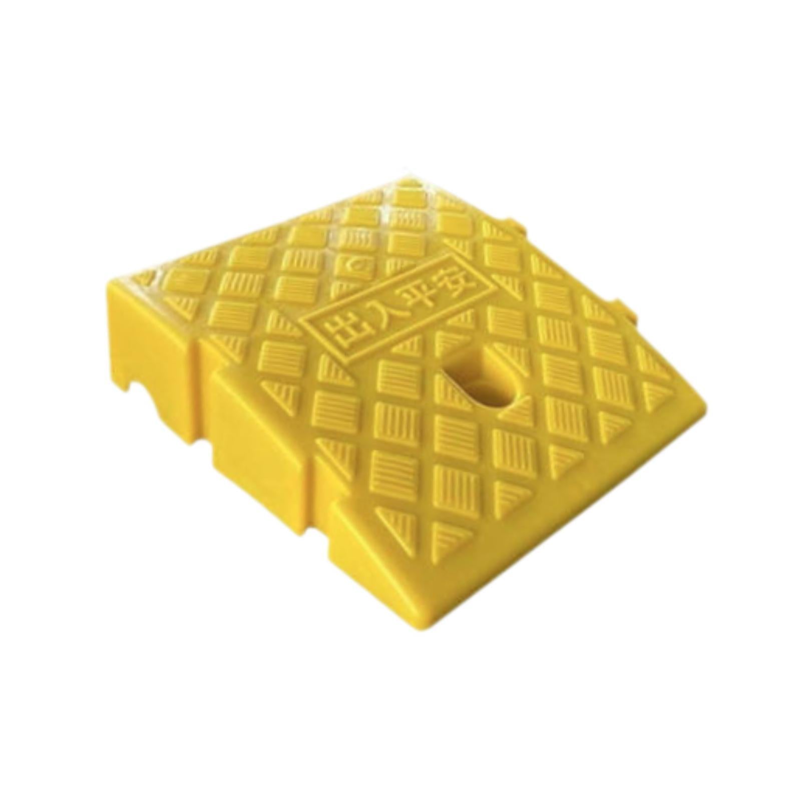 Curb Ramp Practical Curbside Bridge Ramp for Parking Lot Garage Loading Dock Height 7 cm Yellow