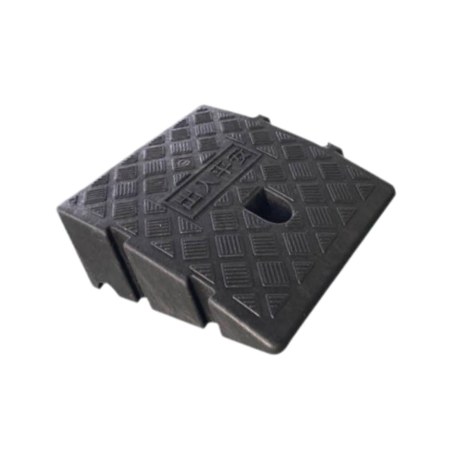 Curb Ramp Practical Curbside Bridge Ramp for Parking Lot Garage Loading Dock Height 11 cm Black