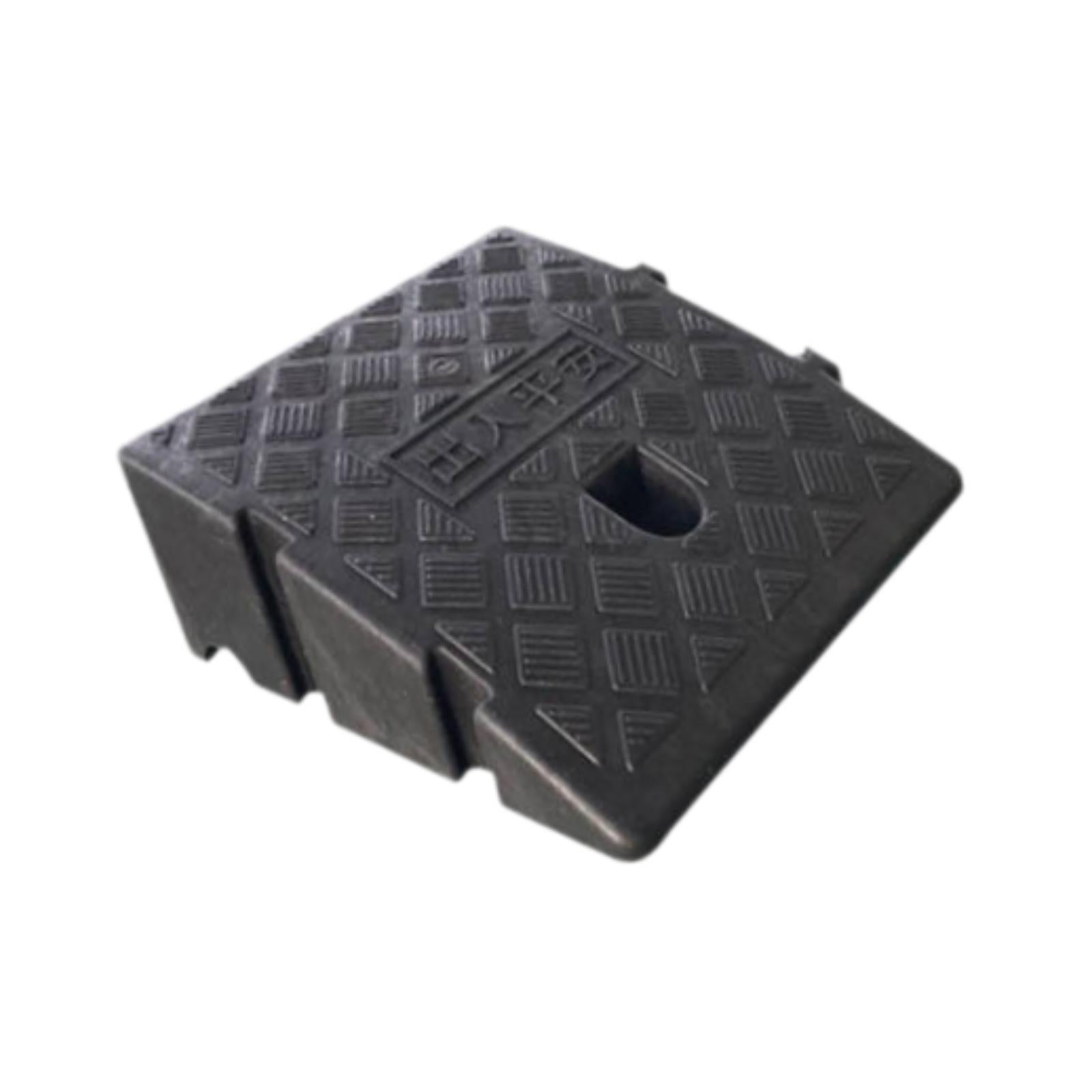 Curb Ramp Practical Curbside Bridge Ramp for Parking Lot Garage Loading Dock Height 11 cm Black