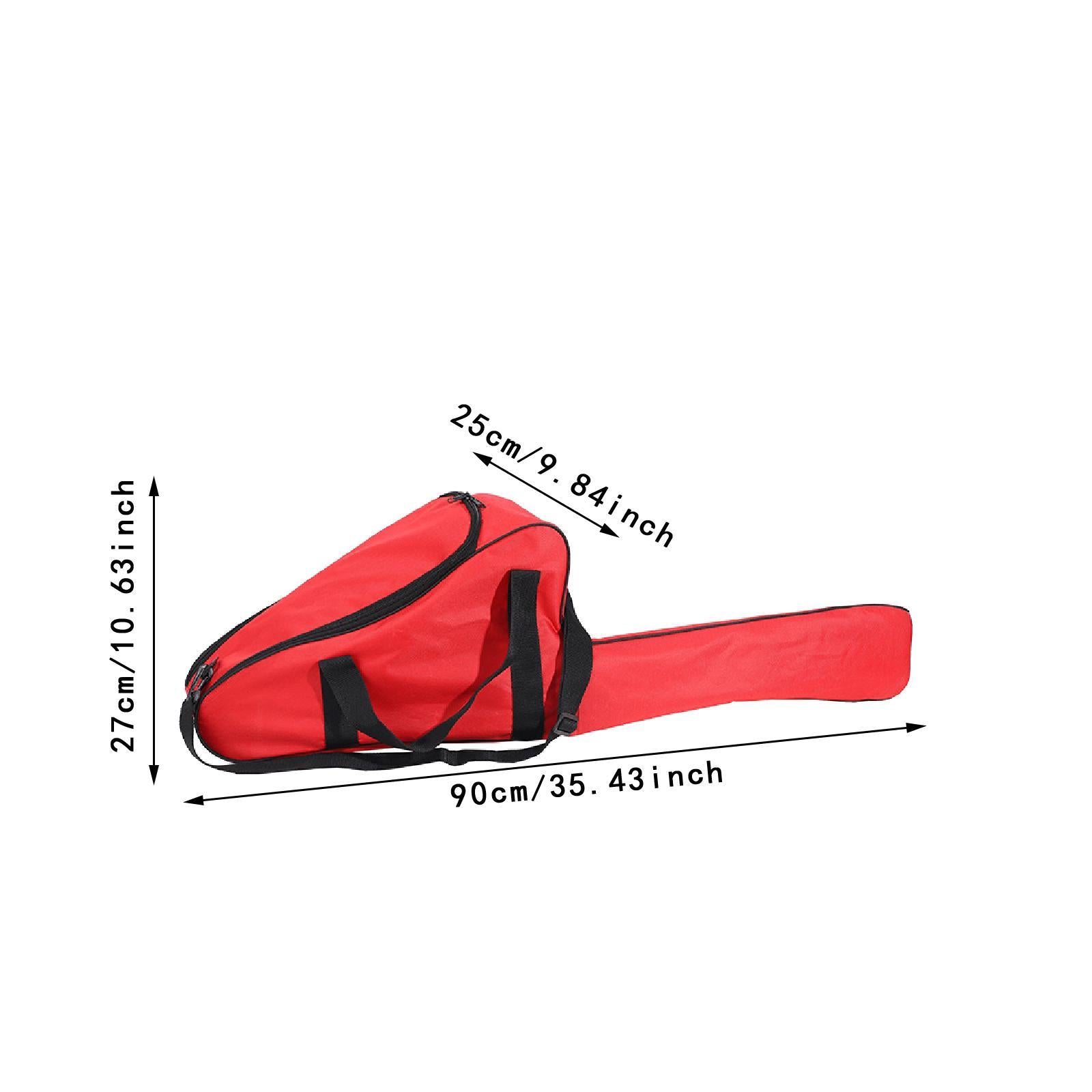 Chainsaw Carrying Bag Protective Chainsaw Carry Case for Woodworking Outdoor Red