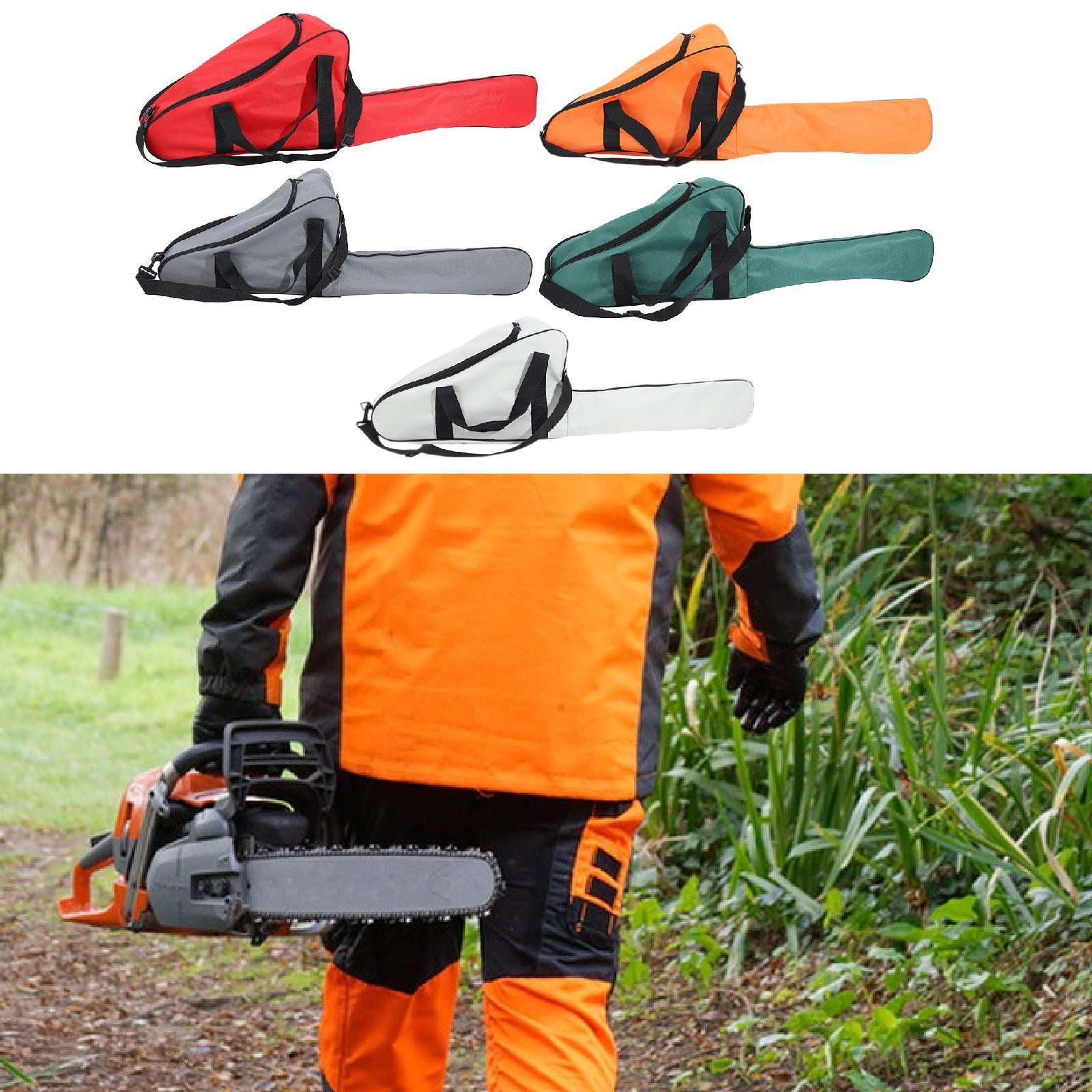 Chainsaw Carrying Bag Protective Chainsaw Carry Case for Woodworking Outdoor Red