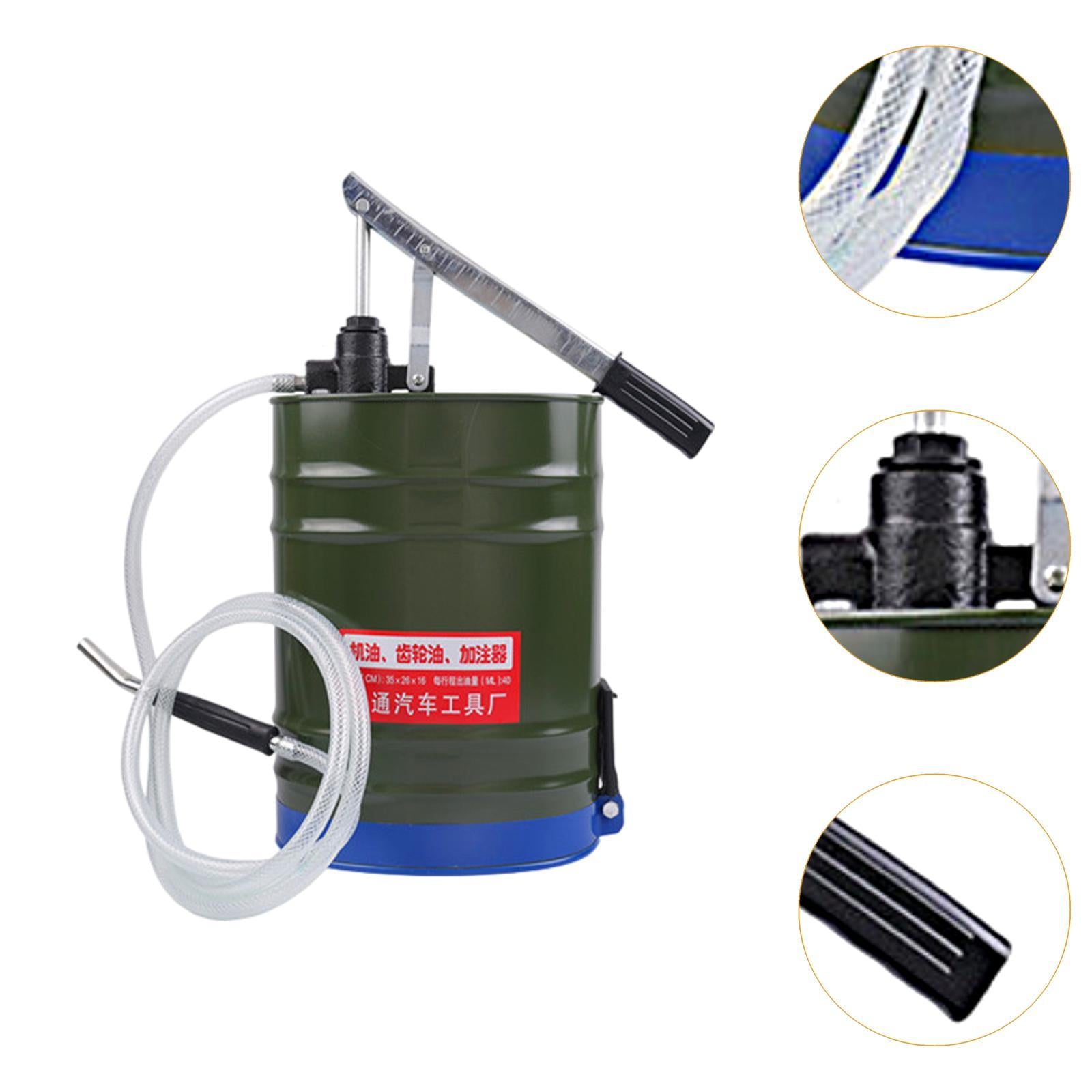 Pump Oiler 6.5 ft Oil Outlet Pipe Automobile Supplies 10L Gearbox Oil Filler Green