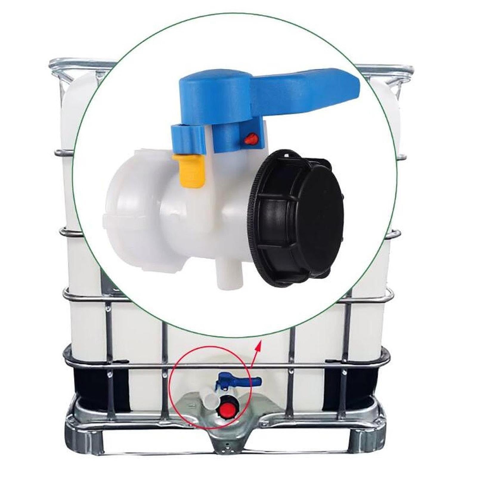 IBC Tote Valve ABS + Aluminum Alloy Butterfly Valve Easy to Install Reusable